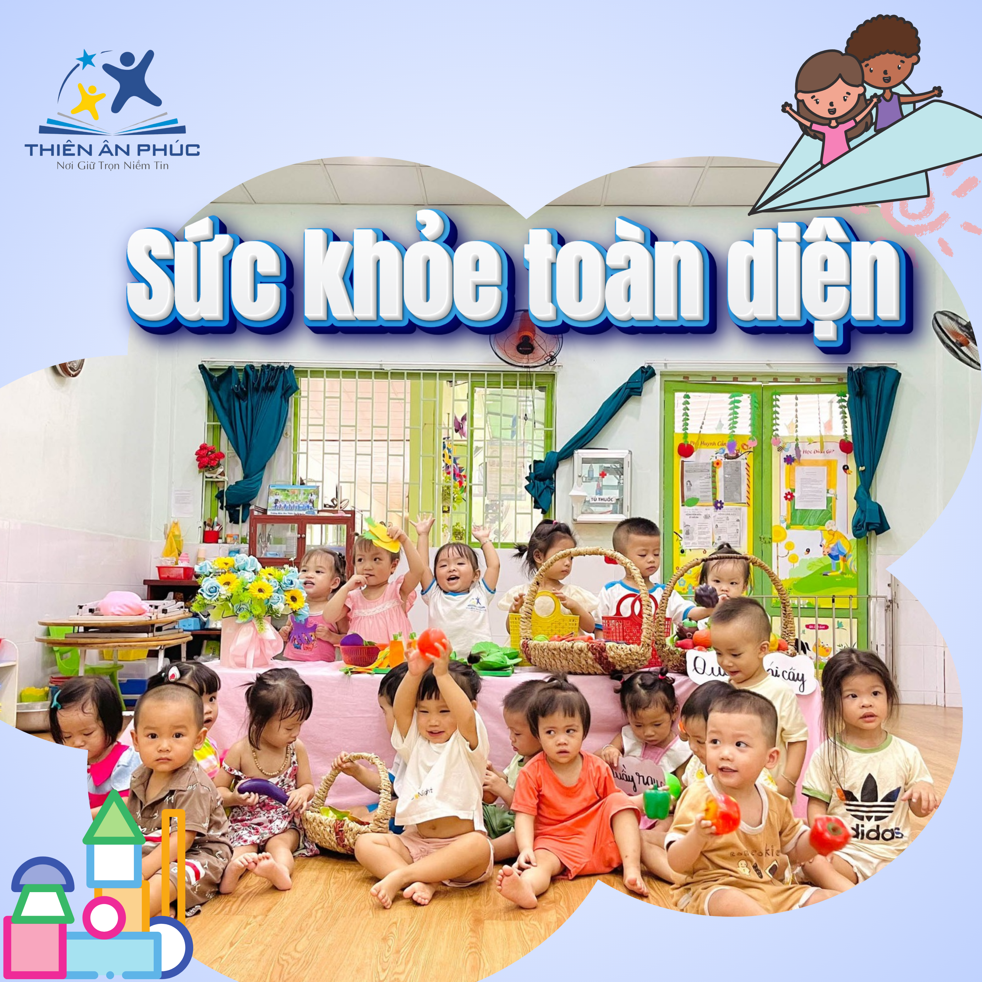 Đảm bảo sức khỏe toàn diện cho trẻ