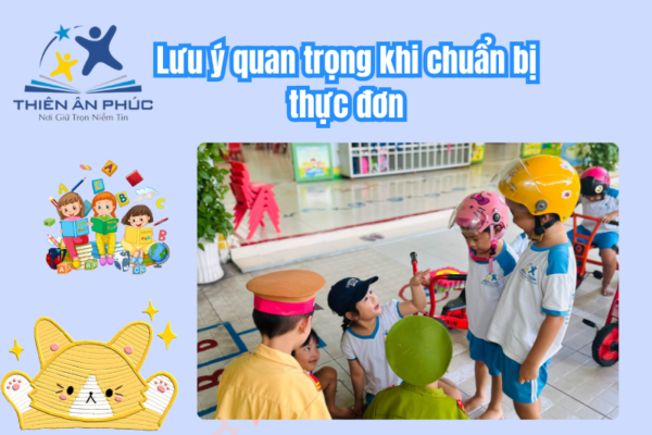 Lưu ý quan trọng khi chuẩn bị thực đơn